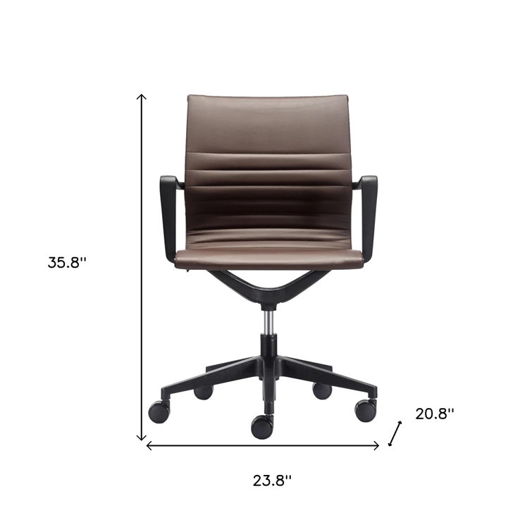 Black rolling best sale office chair